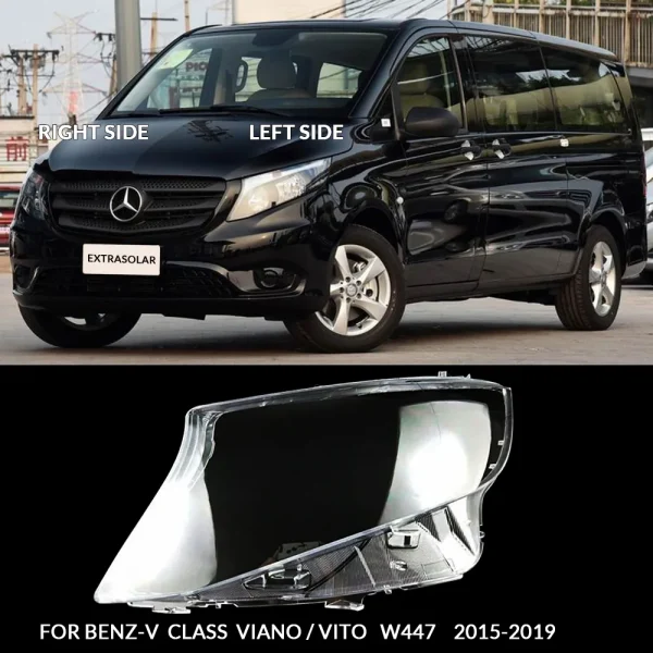 professional headlight restoration kit 2015-2019 Year Mercedes Benz-V Class Viano/Vito W447 Headlight Lens Cover