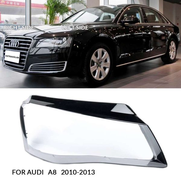 2010-2013 Year Audi A8 Headlight Cover Restoration Replacement and polish for headlight lenses