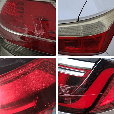 Application scenario of repairing taillight lampshades
