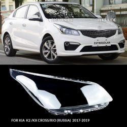 headlamp dust cover2017-2019 Year KIA K2/KX CROSS/Rio(Russia) Headlight Lens Glass