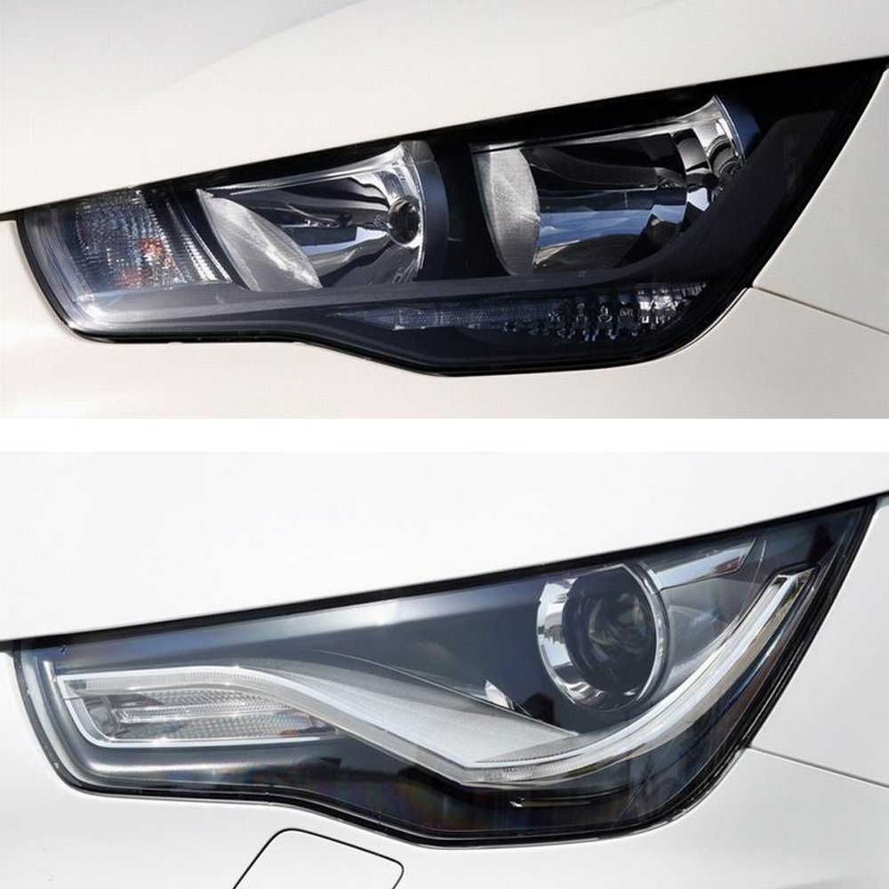 2012-2014 Year Audi-A1 Headlight Lens Cover 9 replacement headlamp lenses AND the two kinds of headlight lens cover styles for audi a1