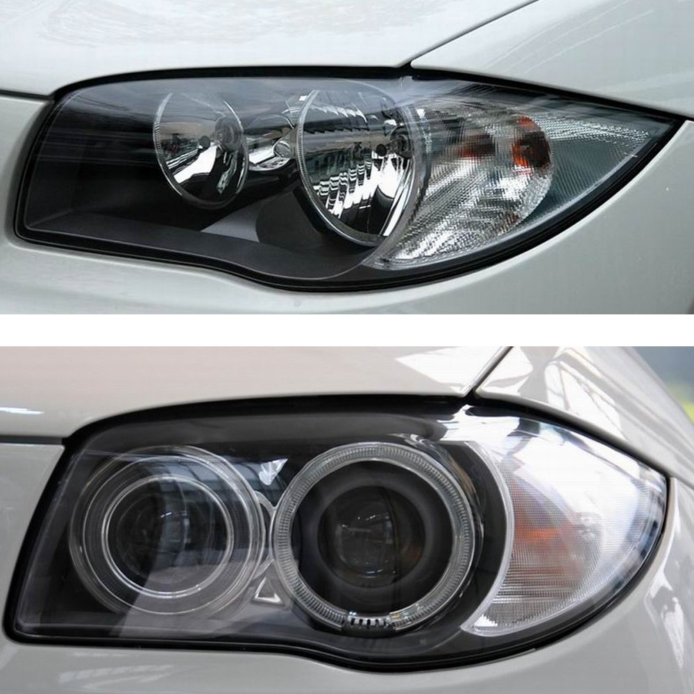 two kinds of bmw1 series automobile headlight lens cover